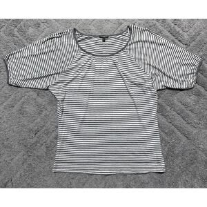 Express Women's Striped Flutter Sleeve Oversized Blouse Top Tunic Size Small